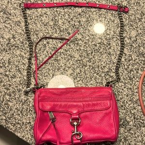 Hot pink leather, Rebecca Minkoff, Crossbody purse